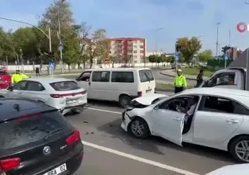 Samsun'da zincirleme kaza
