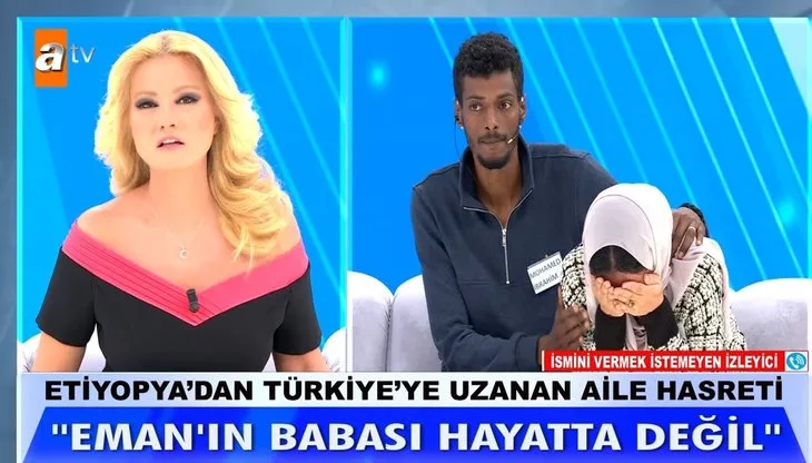 28 yıllık hasret sona erdi! Gerçekler Müge Anlı’da ortaya çıktı! Etiyopyalı Eman hiç görmediği amcasına kavuştu