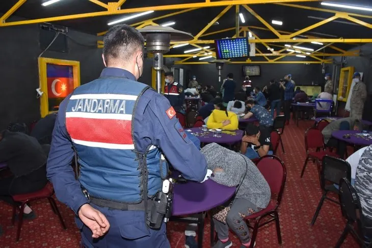 ’Sabri Abi’ isimli baskında kumar oynayan 60 kişi yakalandı!