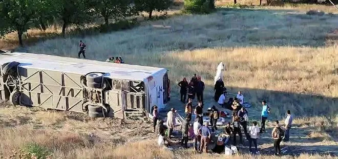 Malatya’da yolcu otobüsü devrildi! Çok sayıda yaralı var