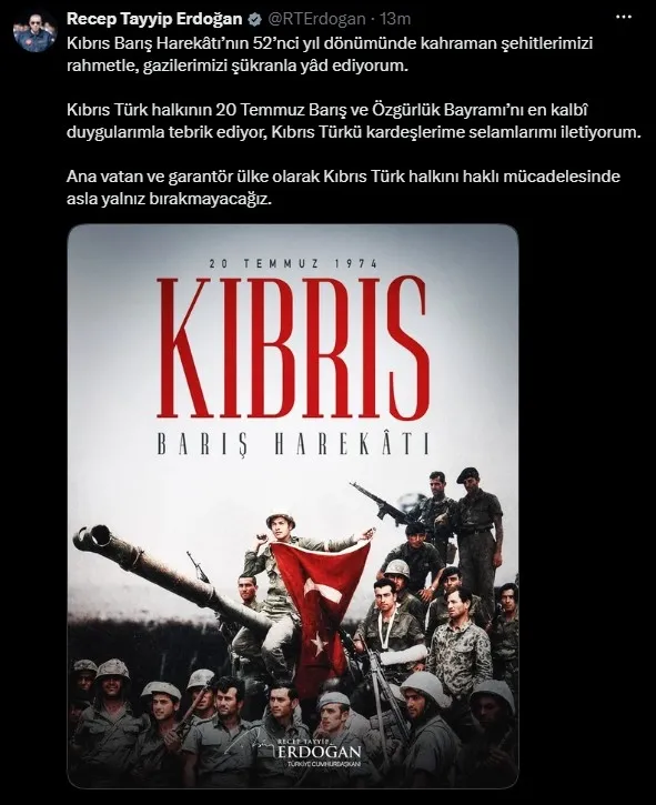 baskan-erdogandan-kibris-mesaji-asla-yalniz-birakmayacagiz-1784541750918.jpeg Başkan Erdoğan'dan Kıbrıs mesajı! "Asla yalnız bırakmayacağız" - 1