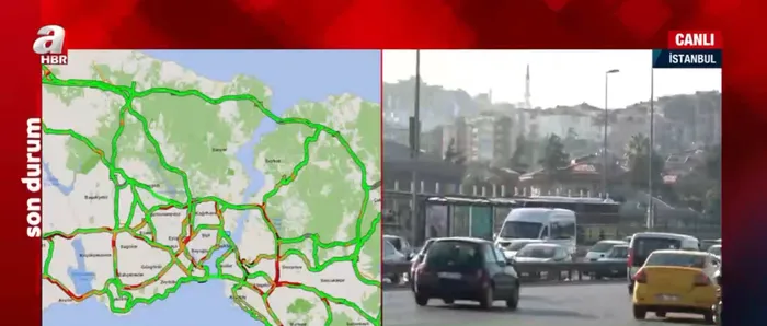 İstanbul’da sabah trafiği | Trafik yoğunluk haritasında son durum