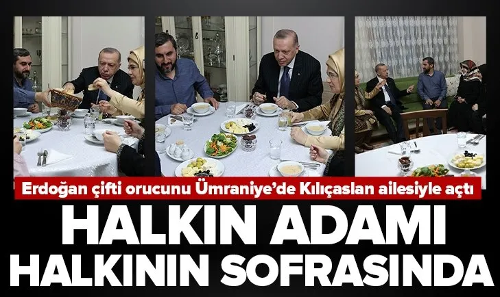 Halkın adamı halkın sofrasında: Başkan Erdoğan ve eşi iftar için İstanbul’da bir ailenin evine konuk oldu