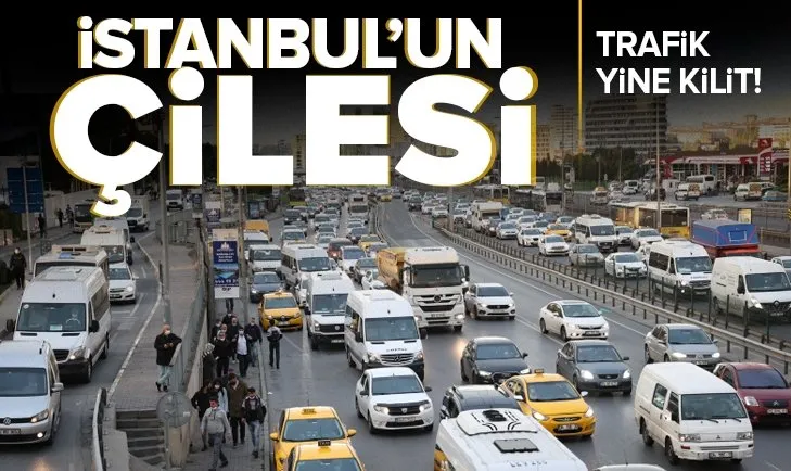 Son dakika: İstanbulluların sabah çilesi! Trafik yine kilit