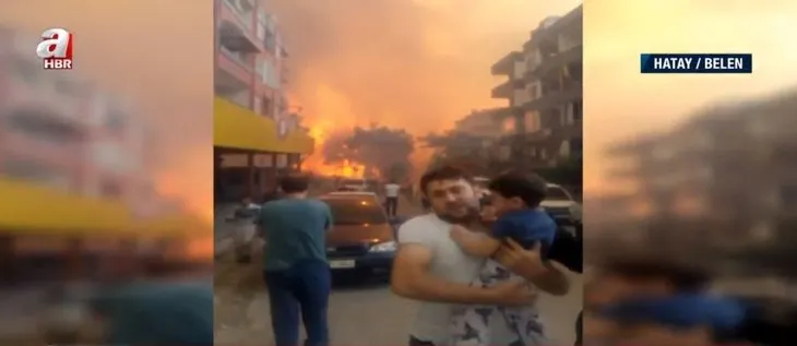 Son dakika: Hatay’daki yangın felaketinin sembolü oldu! Türkiye’nin konuştuğu o görüntülerin kahramanı baba alevlerden kaçış anını A Haber’e anlattı