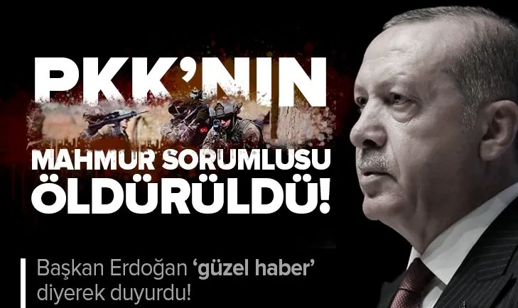 Son dakika: Güzel haberi Başkan Erdoğan duyurdu: PKK'nın üst düzey ismi öldürüldü