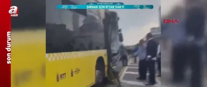 Son dakika: İstanbul’da 2 metrobüs kafa kafaya çarpıştı! İşte kazanın nedeni