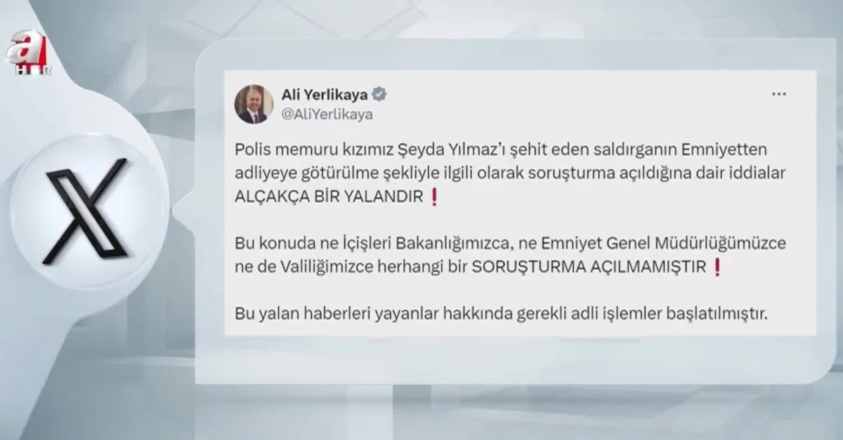 Bakan Yerlikaya'dan soruşturma iddialarına yalanlama!