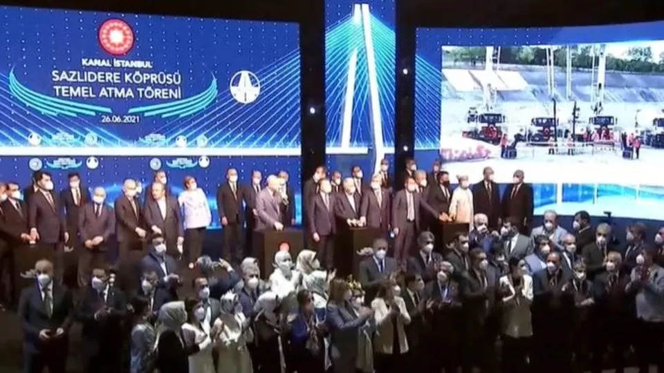 Başkan Erdoğan’ın katılımıyla Kanal İstanbul’un ilk temeli atıldı