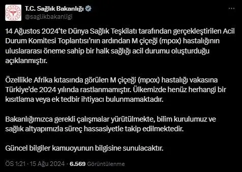İşte Sağlık Bakanlığından Maymun Çiçeği hastalığı ile ilgili yapılan açıklama