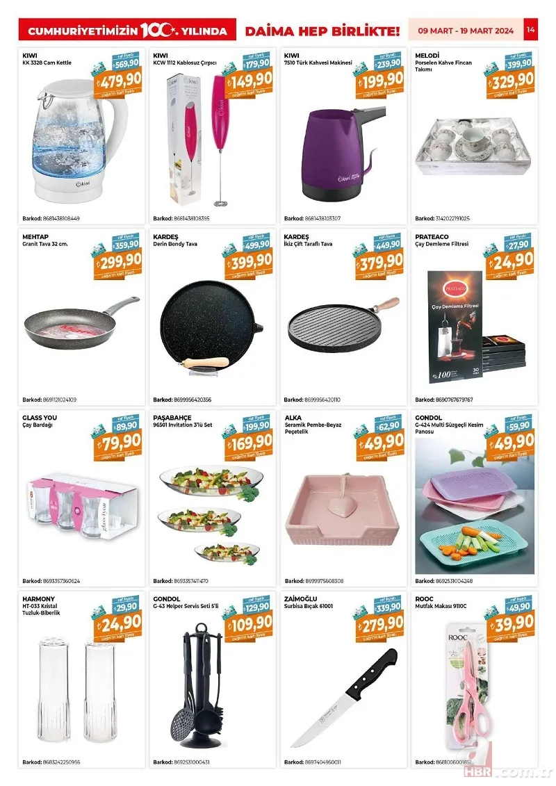 Çağrı Market İndirim Kataloğu Yayınlandı! RENAX bulaşık makinesi tableti 159,95 TL, İçim Kaşar peynir 249,95 TL, Doğuş 3 kilogram toz şekeri 89,75 TL… 15