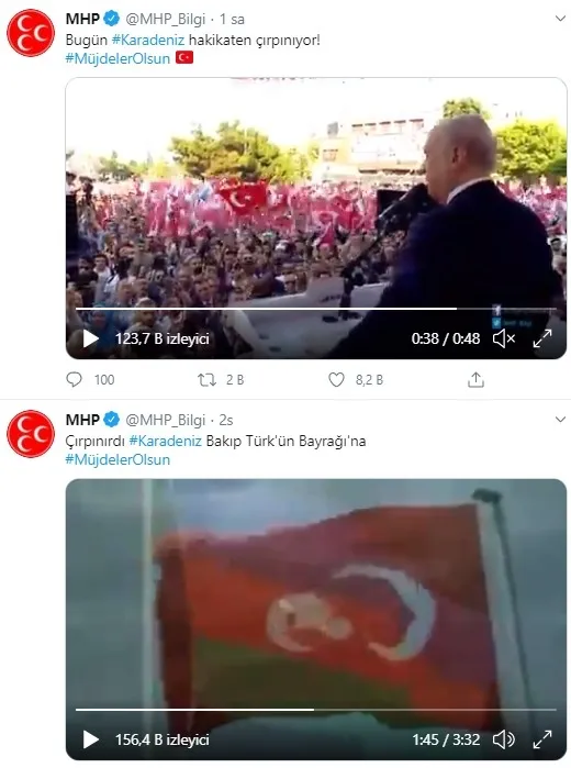 Başkan Erdoğan doğalgaz müjdesini duyurdu! MHP bu anlamlı mesajı paylaştı: Çırpınırdı Karadeniz...