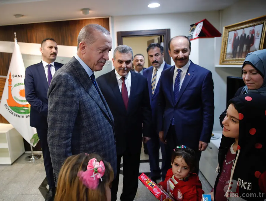 Cumhurbaşkanı Erdoğan'a Şanlıurfa'da sevgi seli! Şehit Muhammed bebeğin ailesiyle görüştü 12