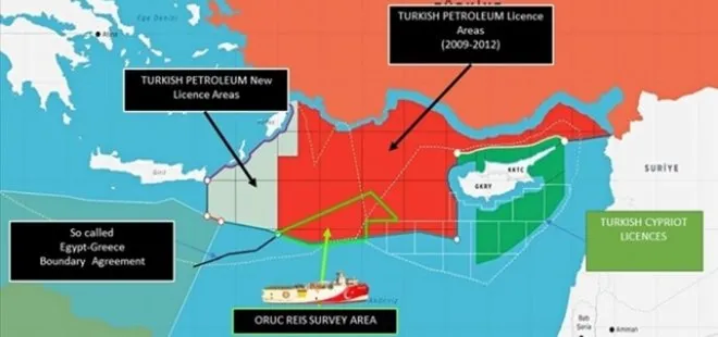 Dışişleri Bakanlığı paylaştı: İşte Türkiye’nin Doğu Akdeniz’deki yetki haritası