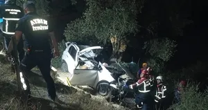 Aydın’da feci kaza! 2 ölü 1 yaralı