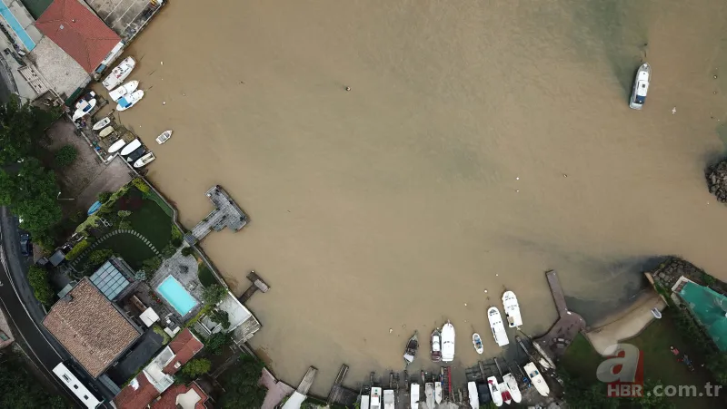 İstanbul Boğazı'na çamurlu su aktı! Havadan böyle görüntülendi 9