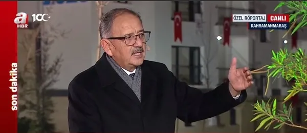 Çevre, Şehircilik ve İklim Değişikliği Bakanı Mehmet Özhaseki A Haber’de açıklamalarda bulundu