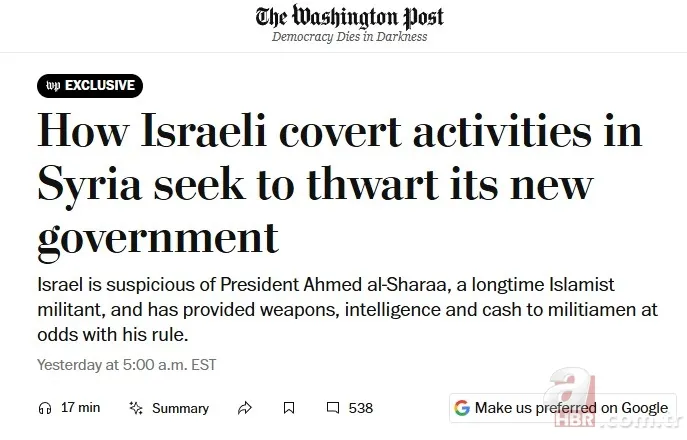 Gece helikopterleri, gizli para, milis ağları: İsrail'in Suriye'yi ateşe verme planı ortaya çıktı! 2