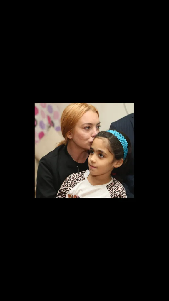 Lindsay Lohan Suriyeli mültecileri ziyaret etti
