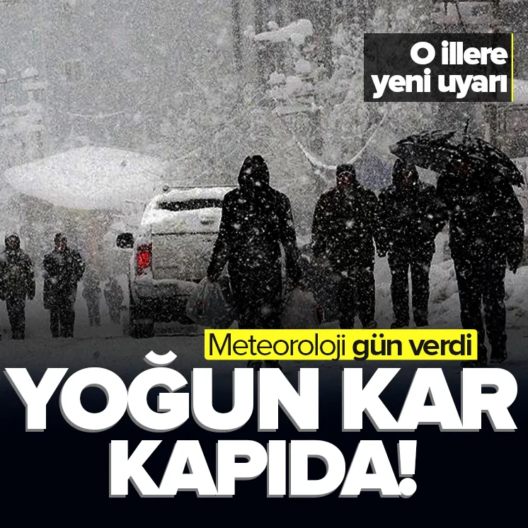 Yoğun kar yağışı kapıda