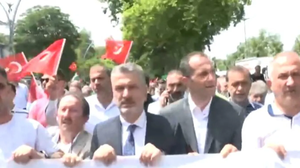 Trabzon'da Filistin'e destek yürüyüşü