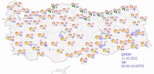 1665068857762.png Kuvvetli sağanak ve fırtına başladı! Günlerce sürecek... Meteoroloji'den son dakika uyarısı! İstanbul Ankara İzmir hava durumu - 14