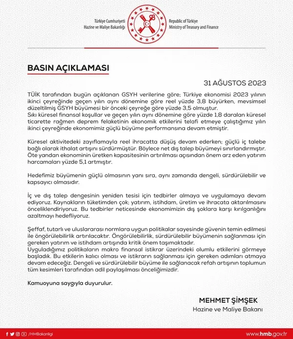 Son dakika | Türk ekonomisinde büyüme hız kesmedi! Dünya devlerini geride bıraktık! İkinci çeyrek rakamları açıklandı - 12