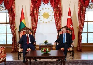 Başkan Erdoğan Embalo’yu kabul etti