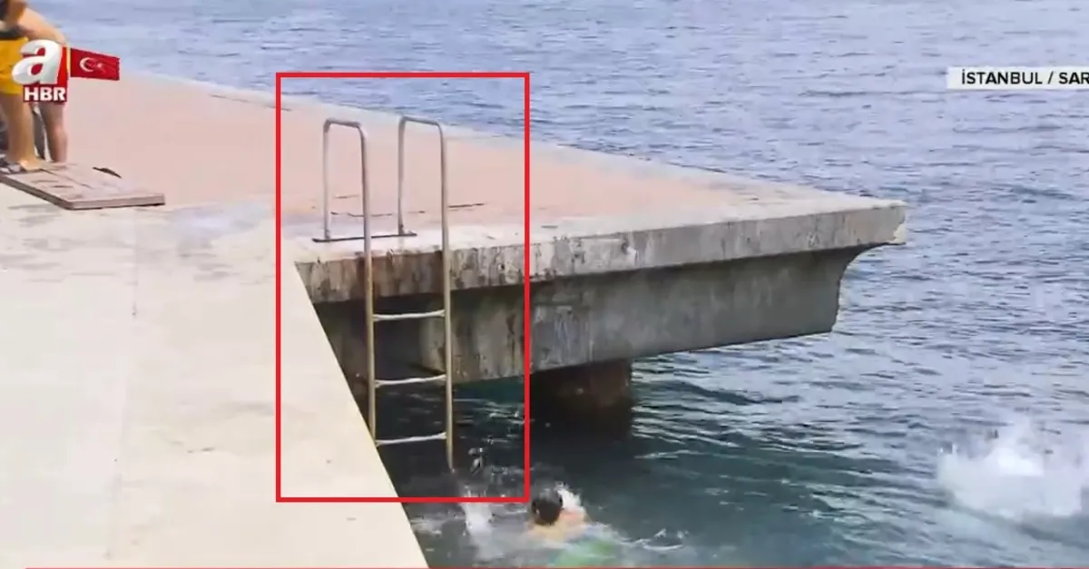 Sahildeki merdivenler ölüme davetiye çıkarıyor |Video