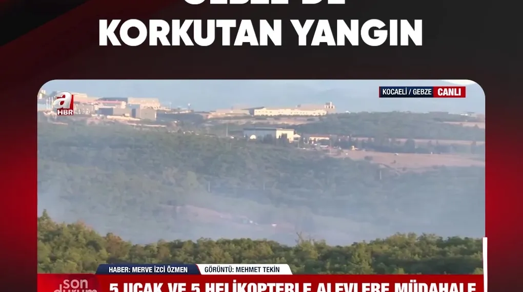 GEBZE'DE KORKUTAN YANGIN