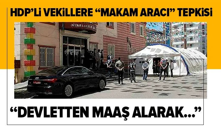 Diyarbakırda evlat nöbetindeki ailelerden HDPli vekillere makam aracı tepkisi