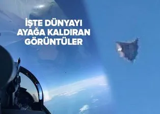 Pentagon Ufo görüntüleri | İşte dünyayı ayağa kaldıran olay! Savaş pilotunun çektiği UFO gemisi