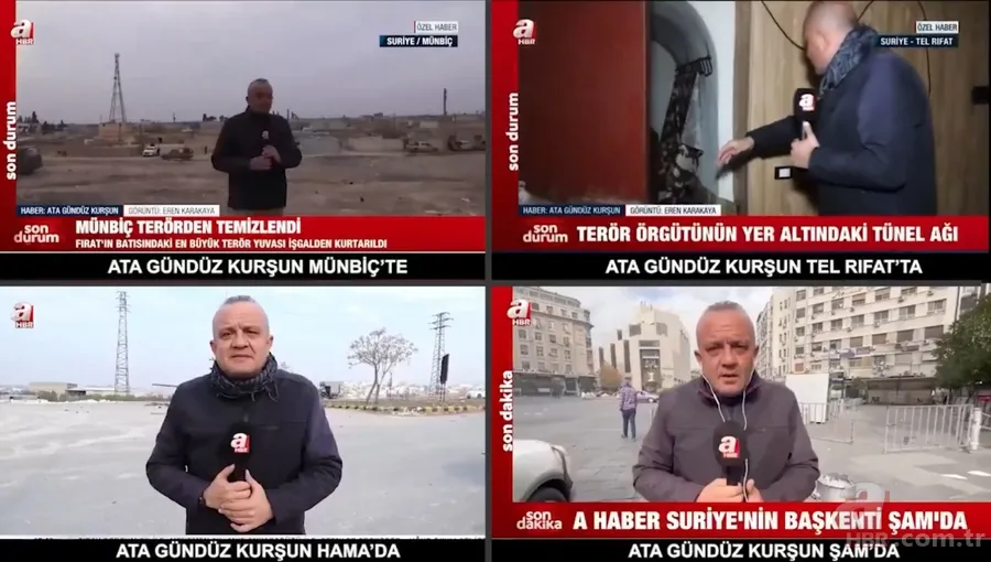 Suriye'de A Haber imzası: Dünya televizyonlarında ilkler ve enler... 1