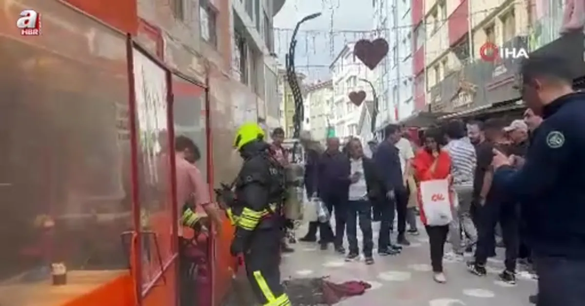 Fritöz az kalsın kafeyi yakıyordu