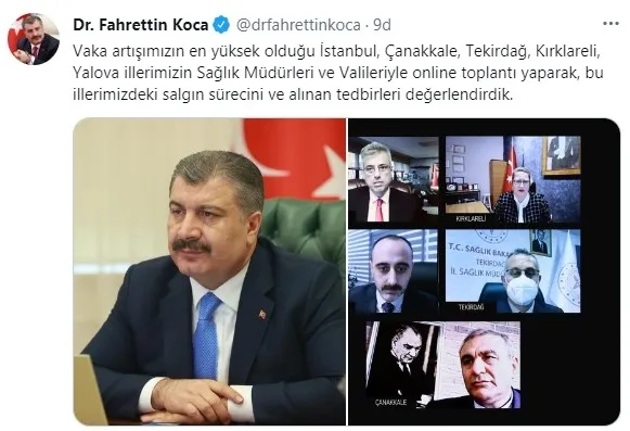 Son dakika: Sağlık Bakanı Fahrettin Koca duyurdu! İstanbul dahil 4 ilde korkutan Kovid-19 vaka artışı - 2