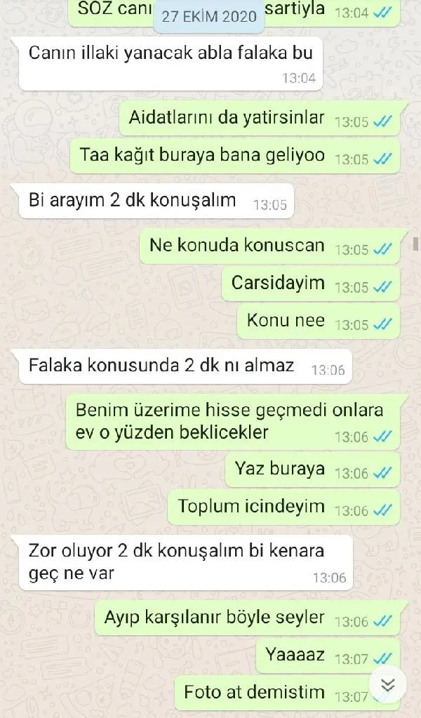 Para karşılığı falakaya yatırılma teklifi yapılan kadın: Mesajla iknaya çalıştı - 10