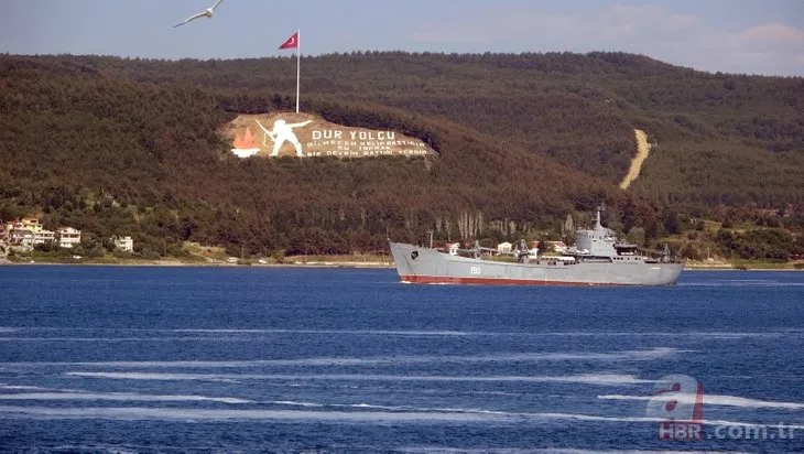 Rus savaş gemileri Akdeniz’e iniyor! Peş peşe Çanakkale Boğazı’ndan geçtiler