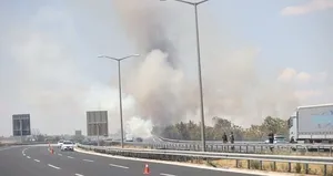 Avrupa Otoyolu yangın nedeniyle kapatıldı