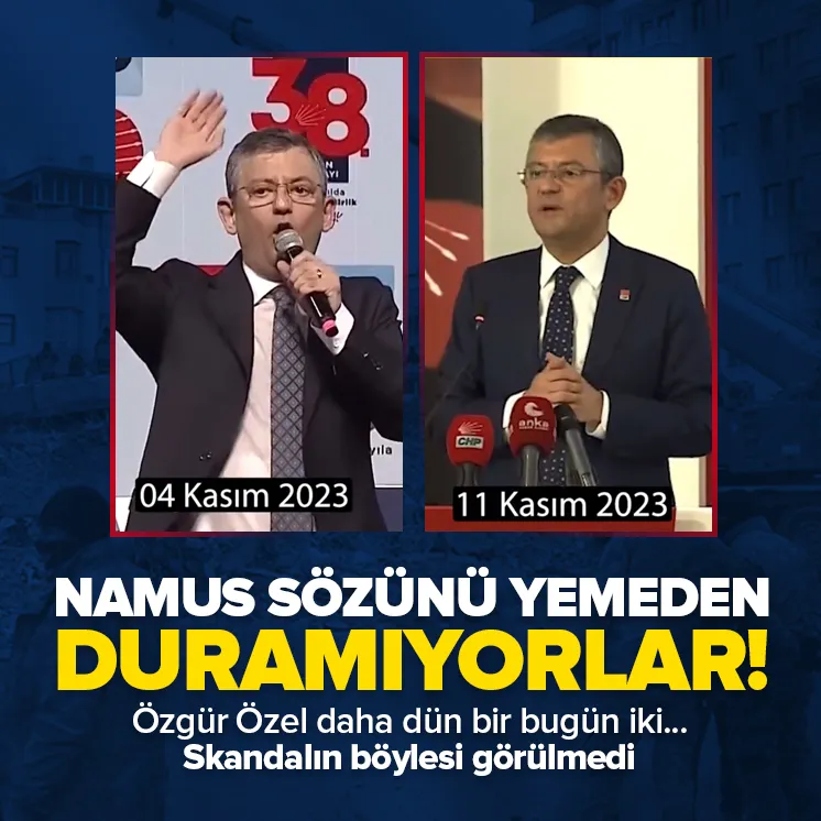 Özel de CHP kariyerine namus sözünü yiyerek başladı!