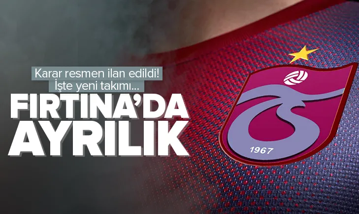 Trabzonsporda ayrılık
