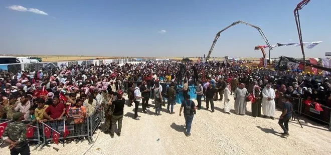 Suriyelilerin dönüşü için dev adım: 240 bin aileye yuva olacak konutların temeli atıldı
