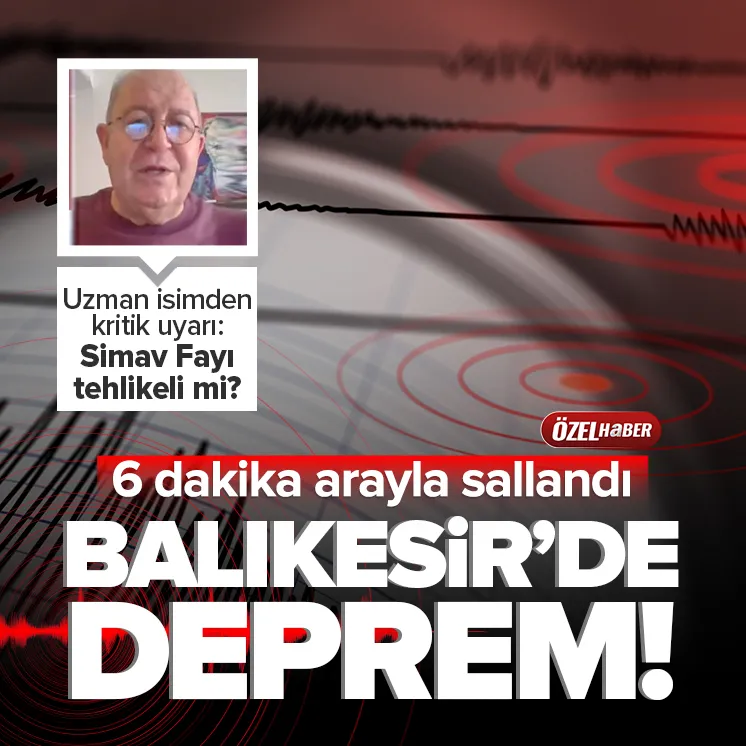 Peş peşe deprem! Balıkesir 2 kez sallandı