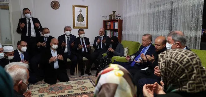 Başkan Erdoğan’dan şehit Hayrettin Eren’in ailesine taziye ziyareti