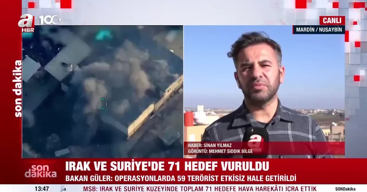Irak ve Suriye’de 71 hedef vuruldu