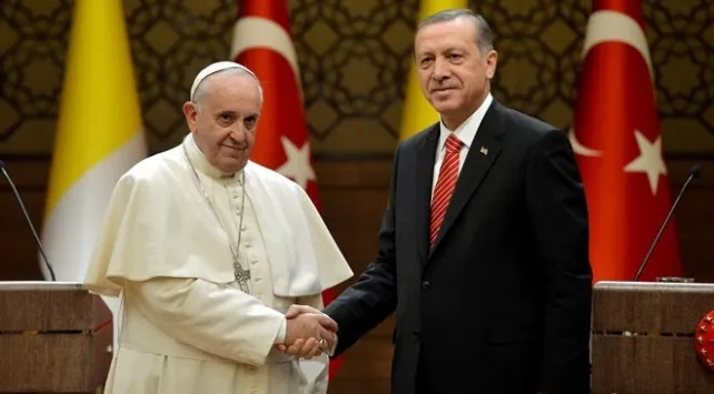 Son dakika: Başkan Erdoğan’dan Filistin diplomasisi! Papa Francis ile görüştü