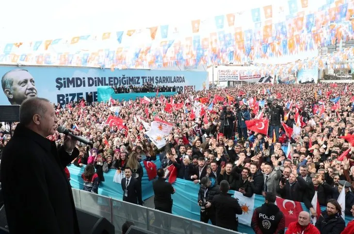 Başkan Erdoğan’ın Kastamonu mitinginde dikkat çeken afiş!