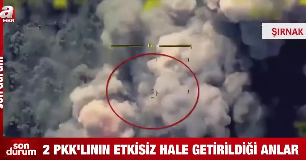 2 PKK'lının etkisiz hale getirildiği anlar