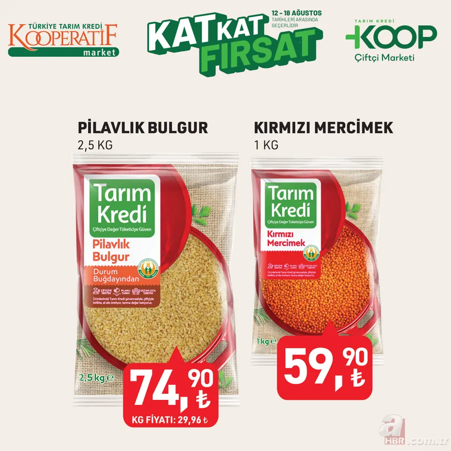 13-18 Ağustos Tarım Kredi Kooperatifi kampanyası: Zeytinyağı, tavuk baget çeşitleri, dana kıyma ve daha birçok üründe özel fiyatlar 9
