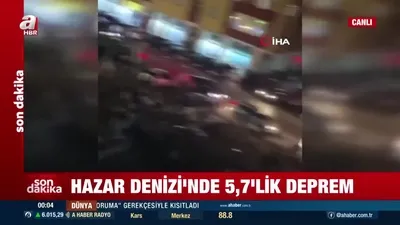Azerbaycan’da gece vakti korkutan deprem!