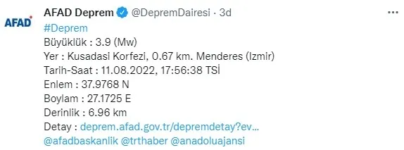 Son dakika: İzmir ve çevre illerde hissedilen deprem - 1